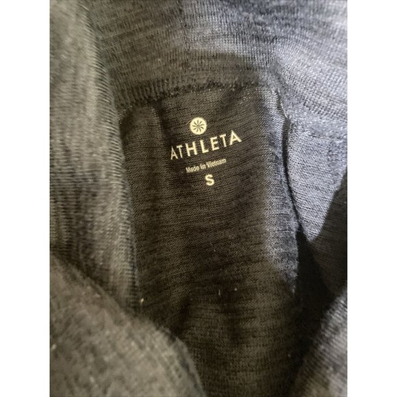 Athleta Cowel Neck Sweatshirt Sz S Turtle Neck Top Shirt Gray - Picture 5 of 6